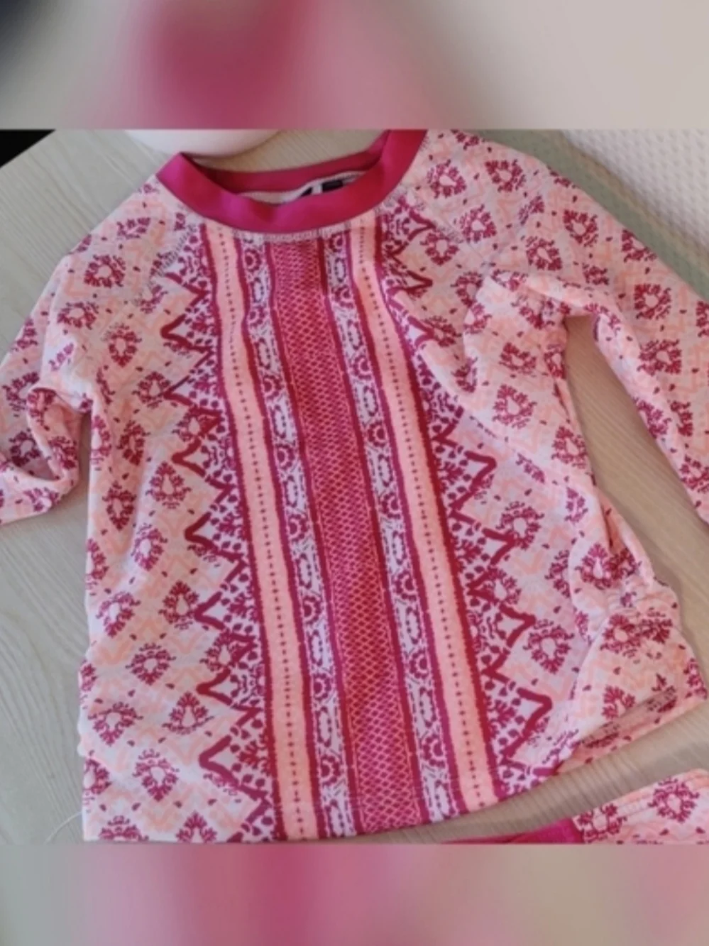 Aqua ET Sol Girls Pink 2 Piece Rash Guard Bikini Bottom Size 4